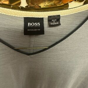 Hugo Boss Light Gray Regular Fit Tee